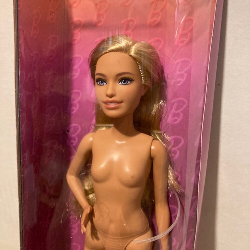 Mattel Barbie Fashionista #221 Petite Long Blonde Hair #HRH19 (2024) NUDE w/Box